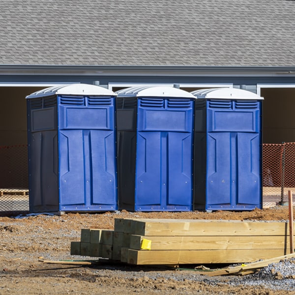 is there a specific order in which to place multiple portable toilets in Breathedsville